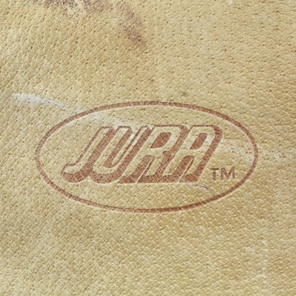 Vtg! JURA Brown Leather Patina Genuine School Bag Casual Backpack - Picture 6 of 11